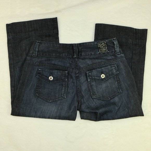 Lucky Brand Dark Wash Jean Capris Size 26/2 Cute - Picture 2 of 8